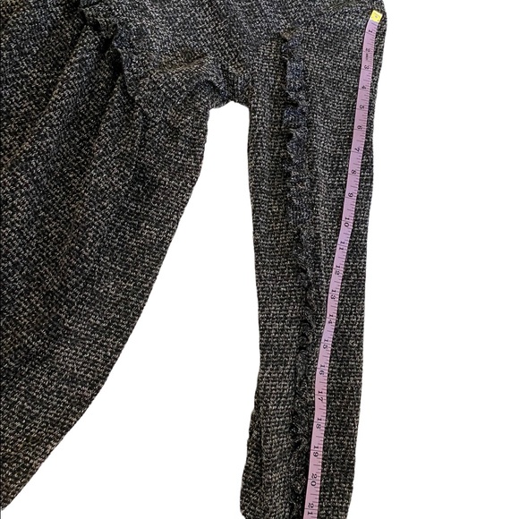 Anthropologie Ro&De Gray Long Sleeve Knit Stella Ruffle Dress, Size XS - Picture 13 of 15